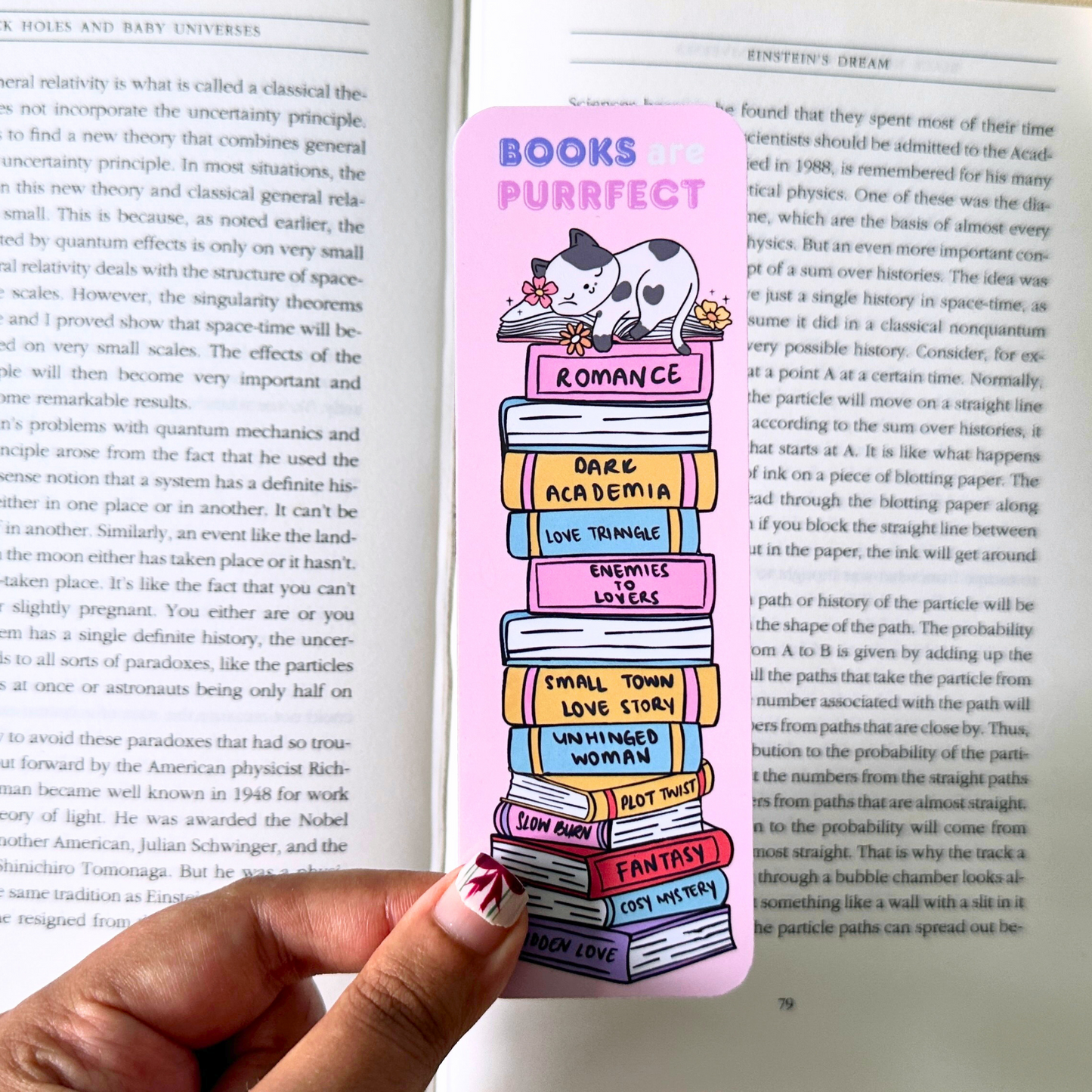 PLC EXCLUSIVE- Books Are Purrfect Bookmark
