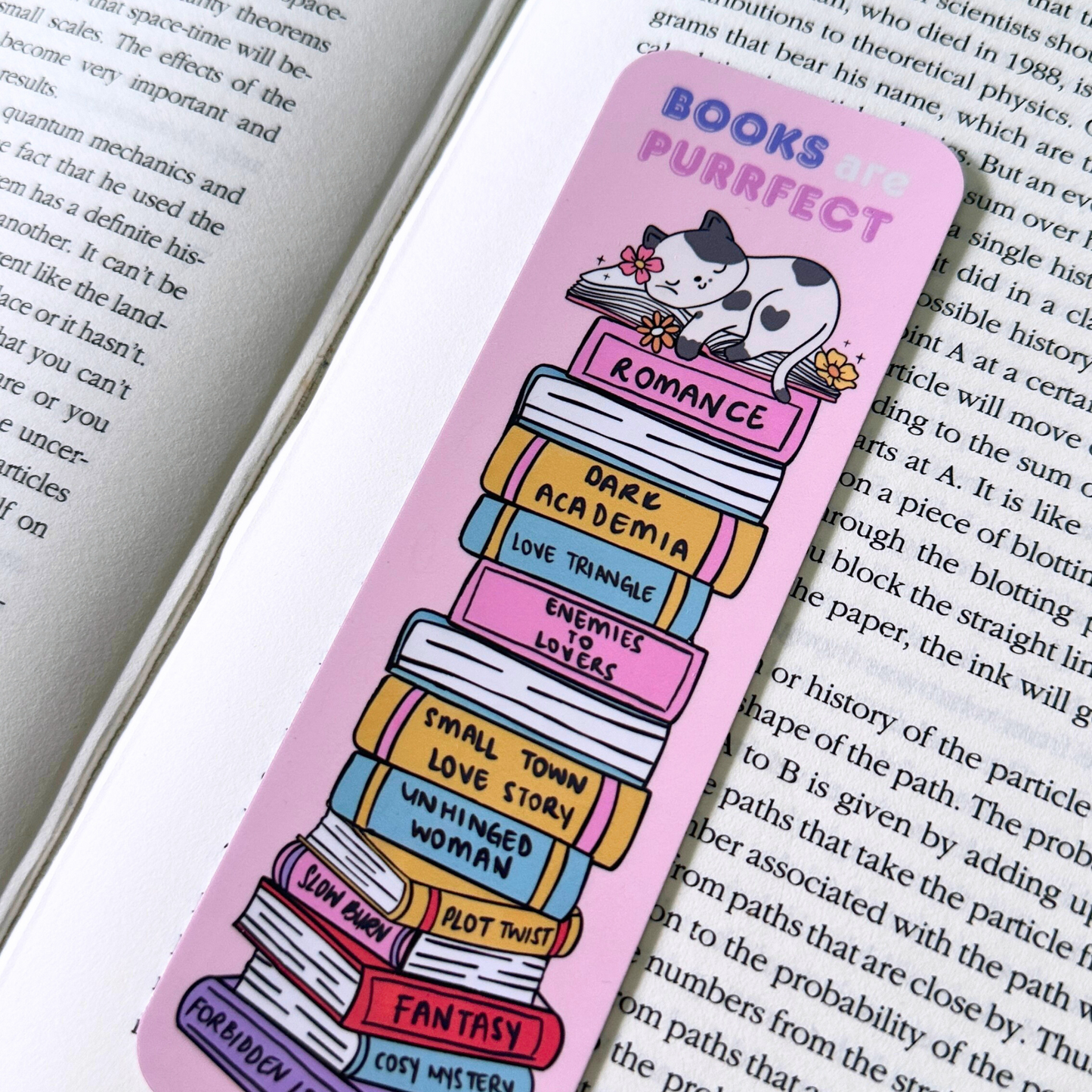 PLC EXCLUSIVE- Books Are Purrfect Bookmark