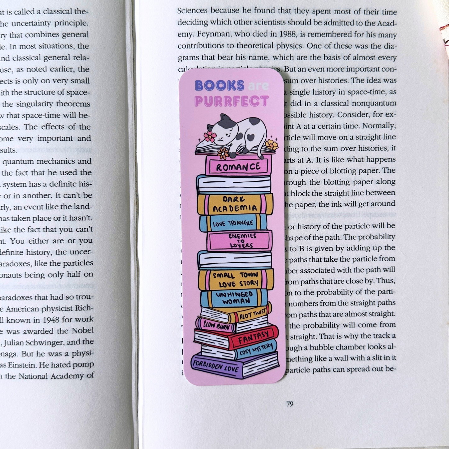 PLC EXCLUSIVE- Books Are Purrfect Bookmark