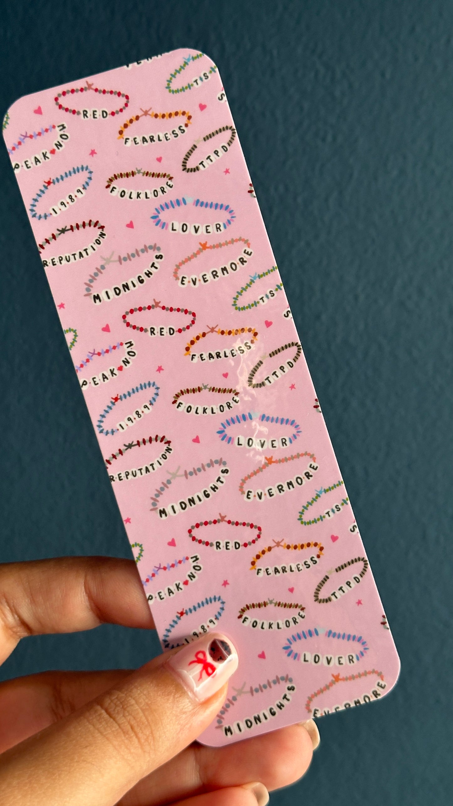 Swiftie Eras Friendship Bracelet Bookmark