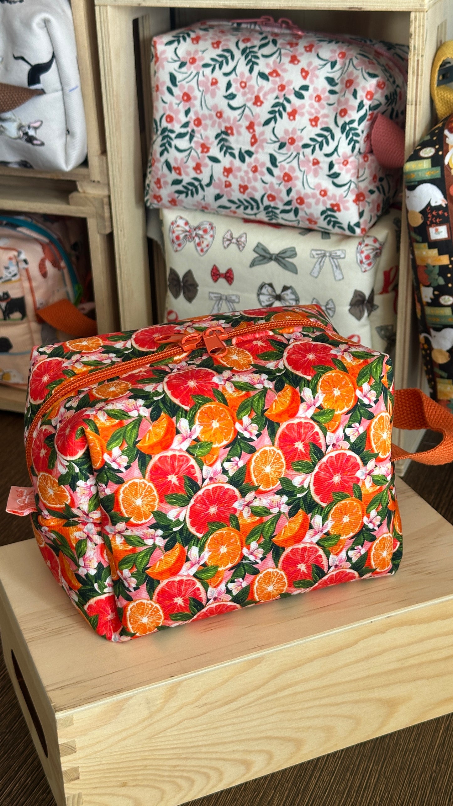 Citrus Orange Cosmetic Pouch