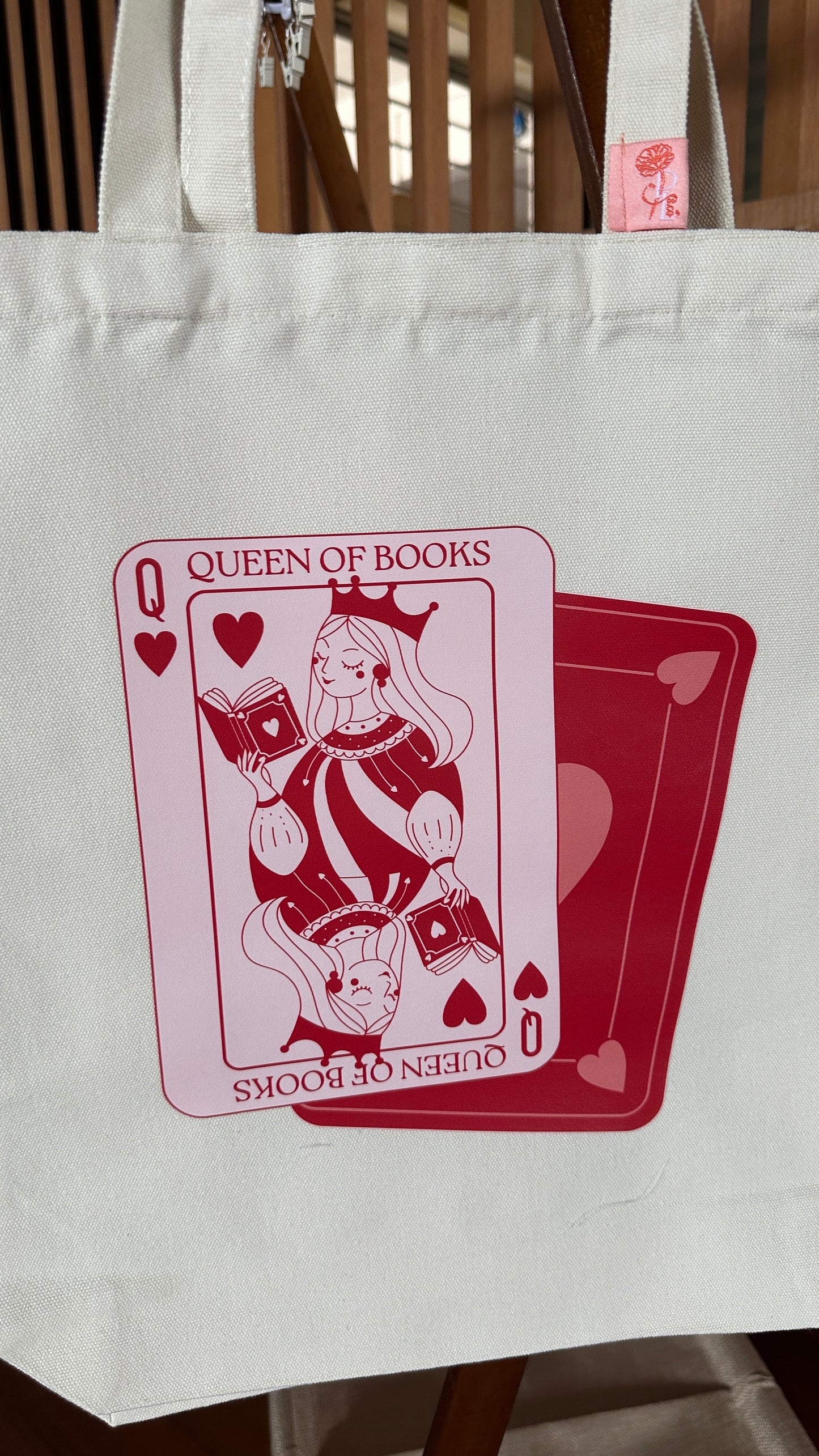 Queen of Books Tote Bag
