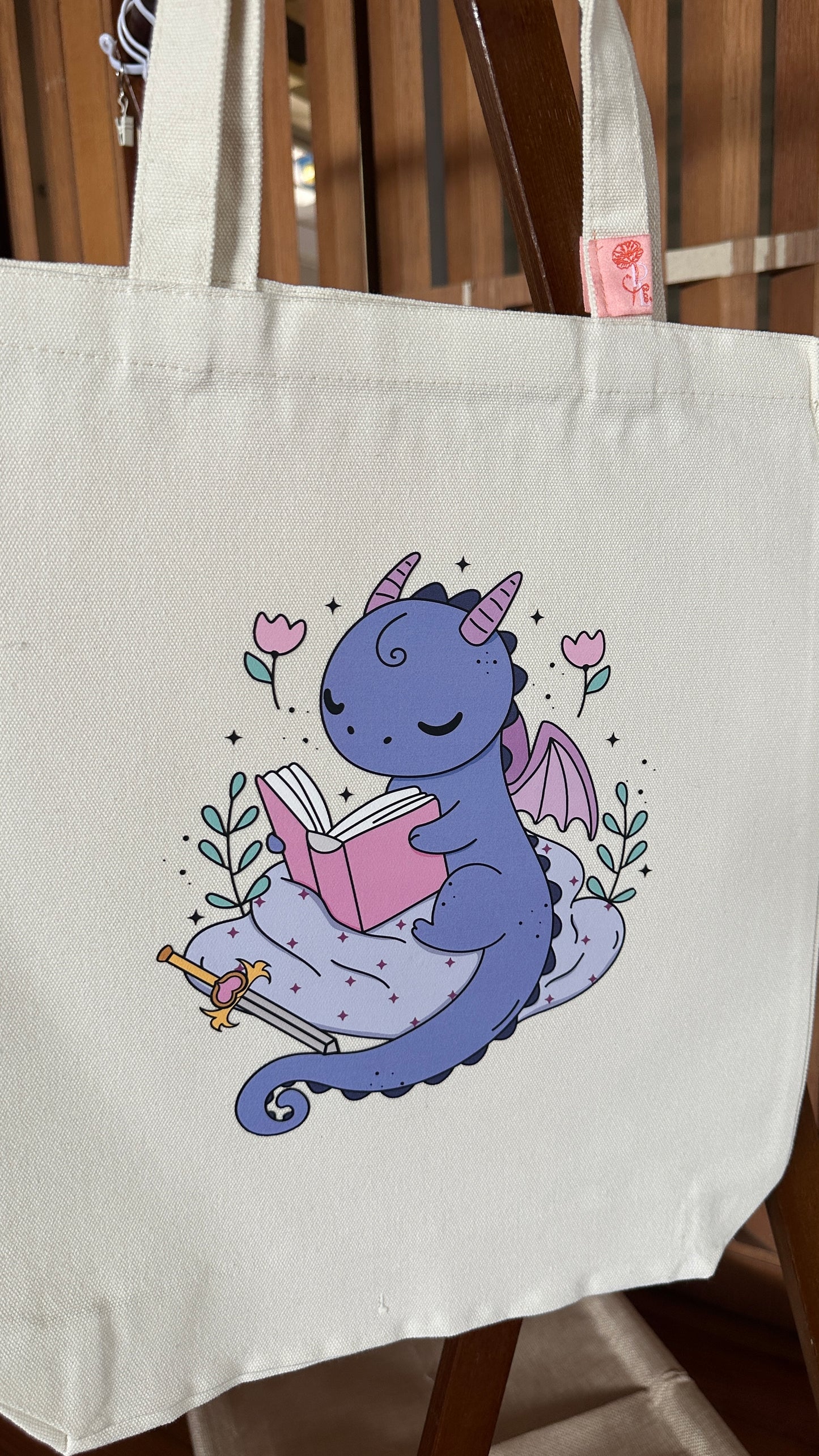 Purple Dragon Tote bag