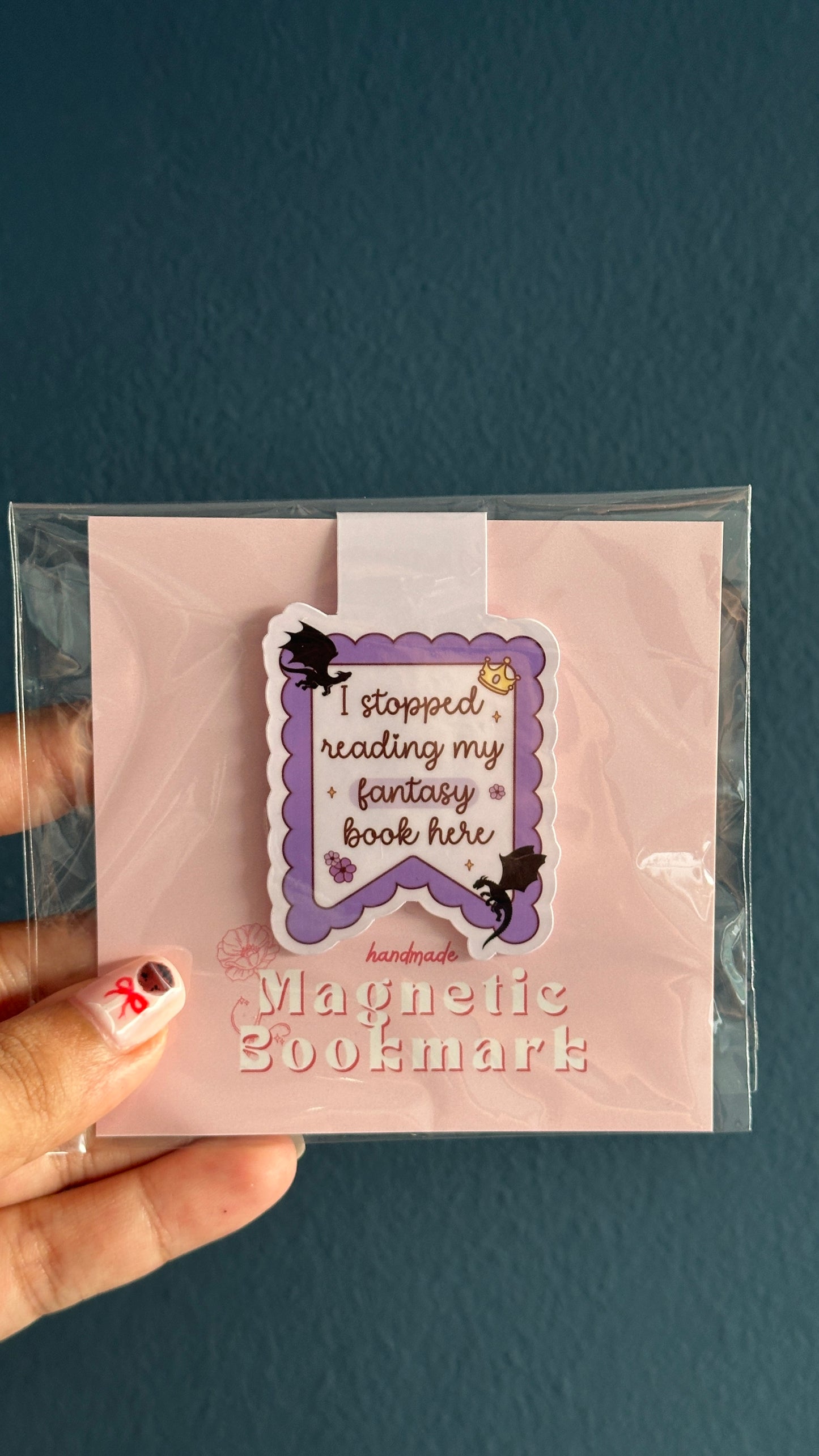 Stopped Reading Fantasy Here Magnetic Bookmark