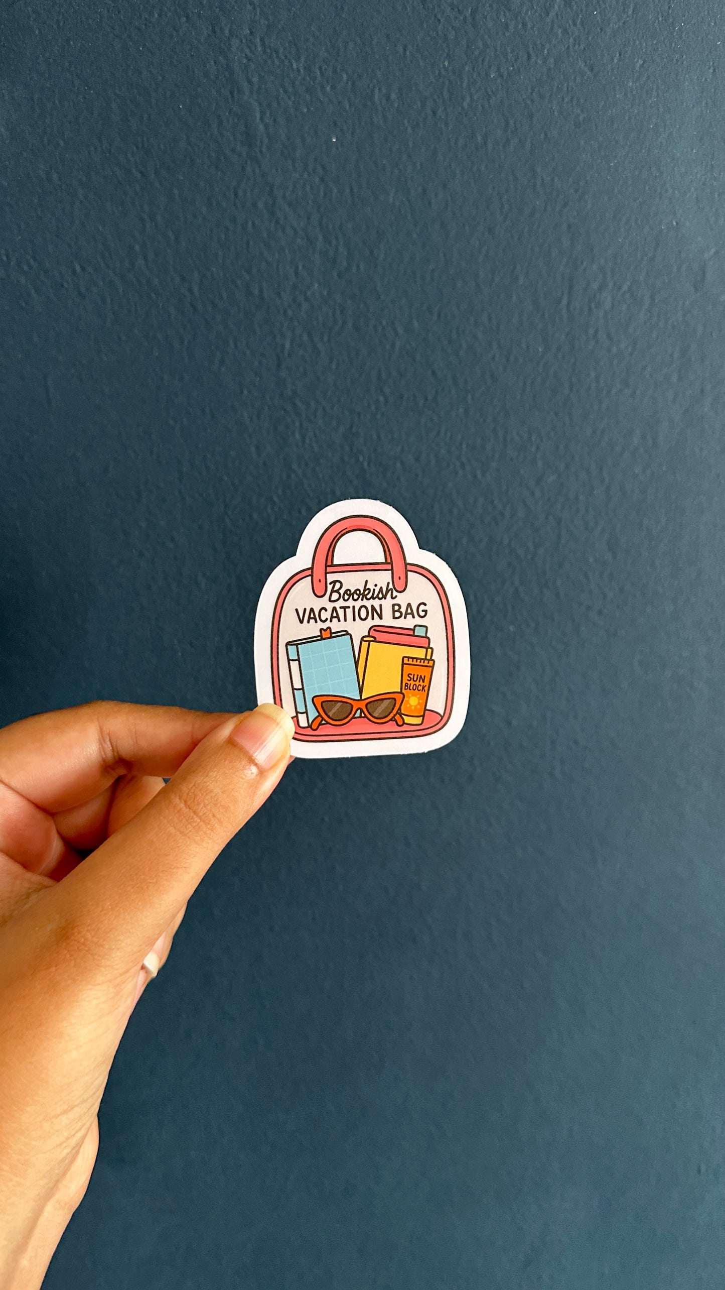 Bookish Vacation Bag Sticker