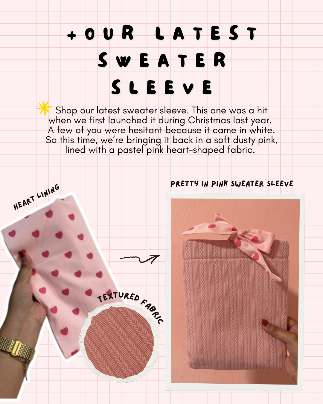 ✨ Pink Sweater Sleeves