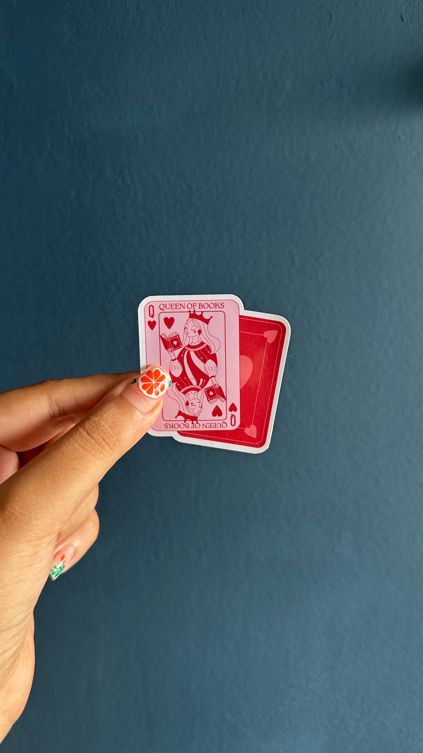 Queen of Books Sticker