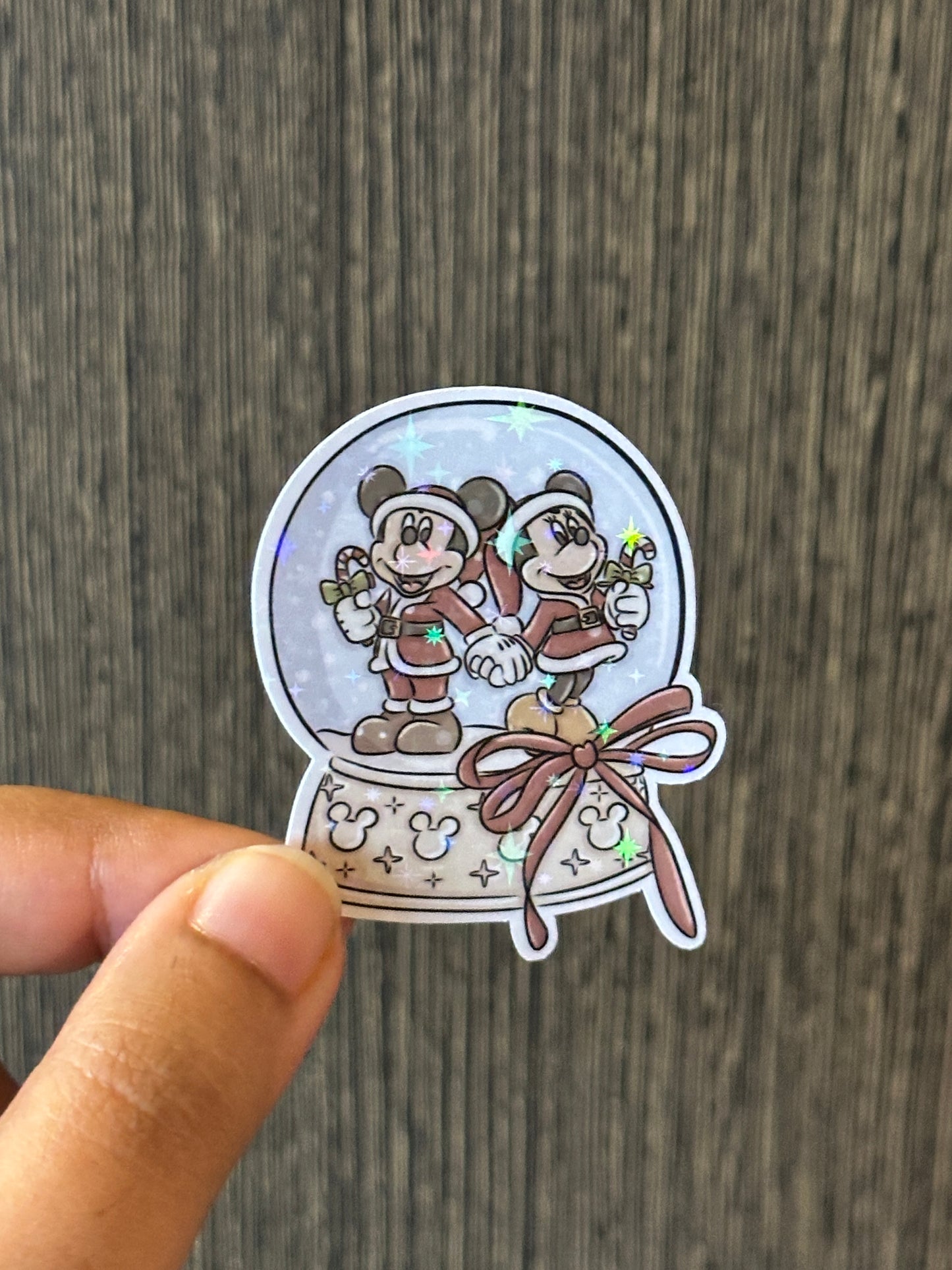 Mickey Snowglobe Sticker