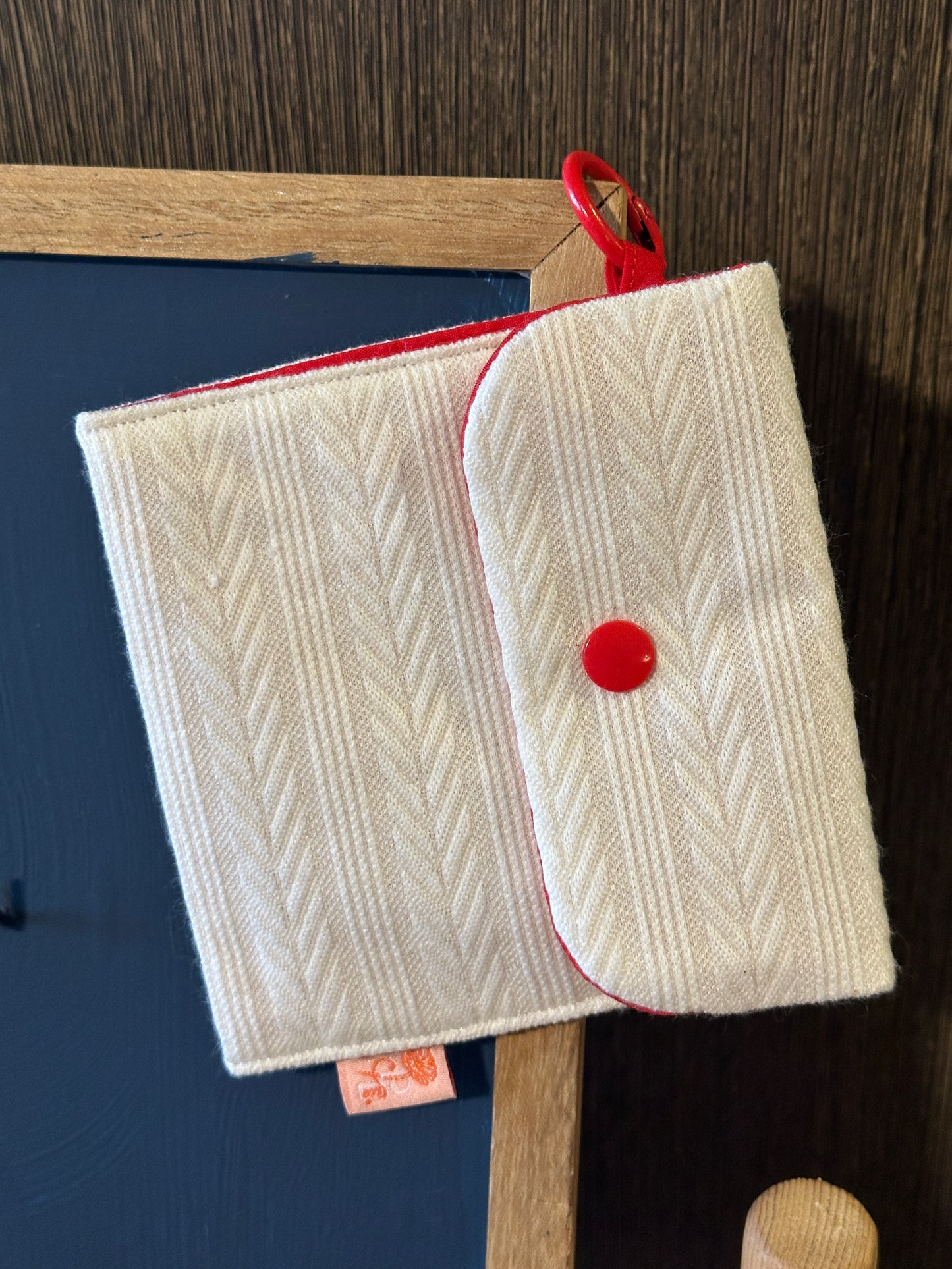 White Sweater Poppy Pocket