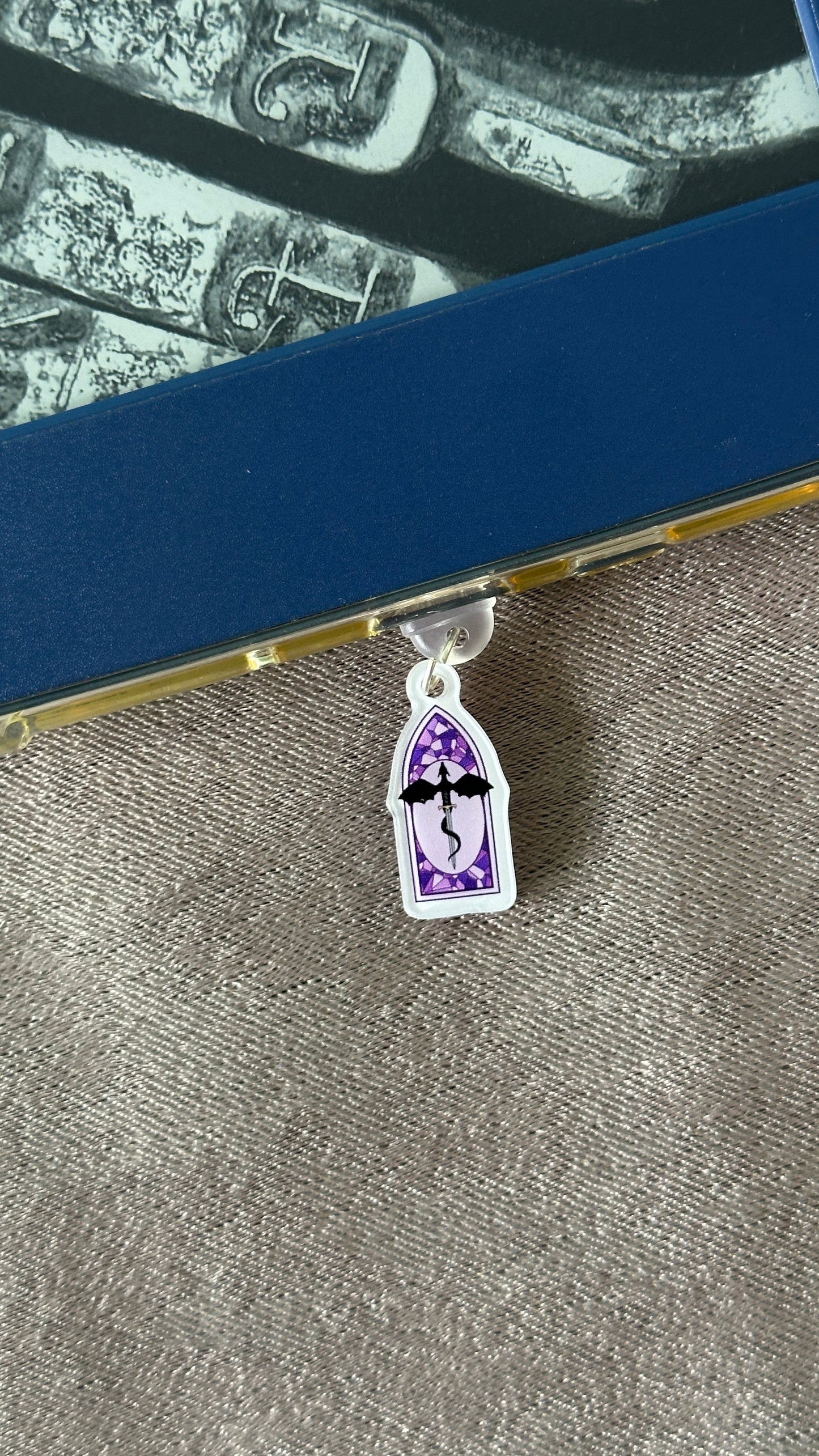 Dragon Stained Glass E-Reader Charm
