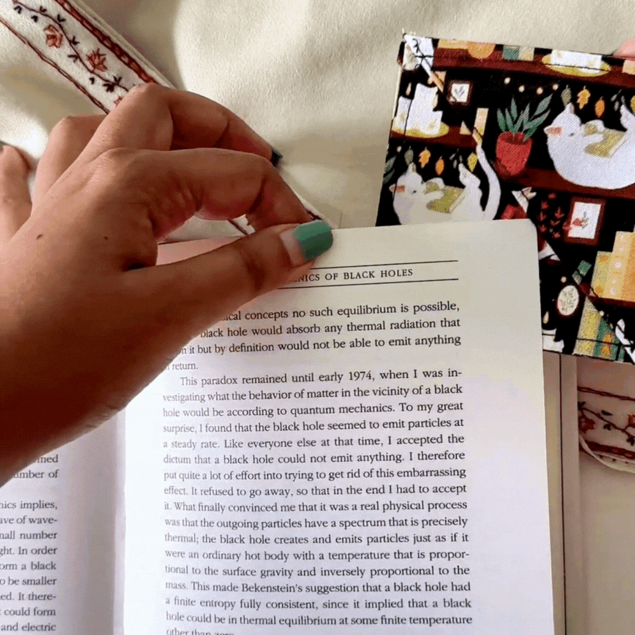 Purr-fect Page Pals Fabric Bookmark Corner