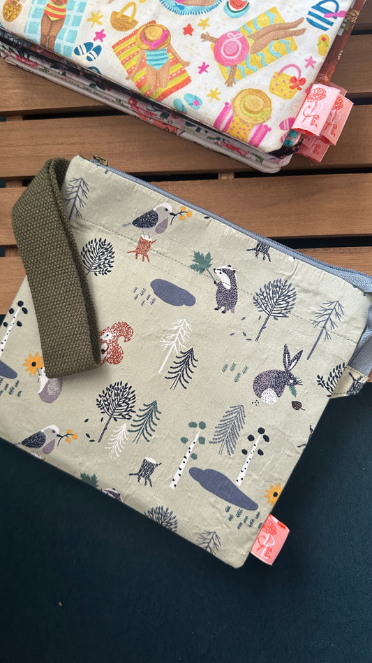 28/04 Poppy Bloom: Forest Friends Zip Pouch