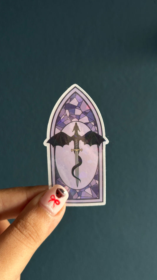 Dragon Stained Glass Sticker