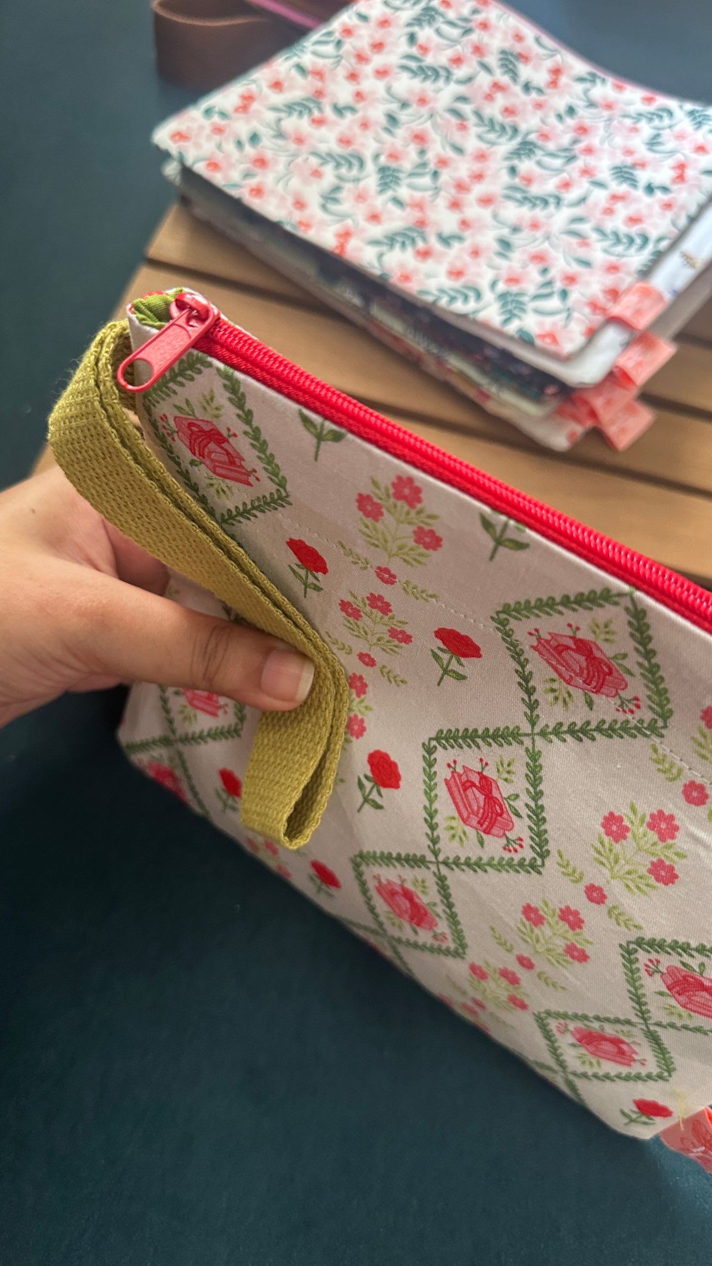 28/04 Poppy Bloom: Rosebound Library Zip Pouch