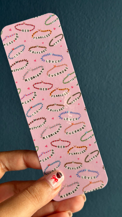 Swiftie Eras Friendship Bracelet Bookmark
