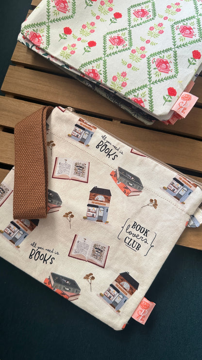 28/04 Poppy Bloom:💧Book Lovers Club Zip Pouch