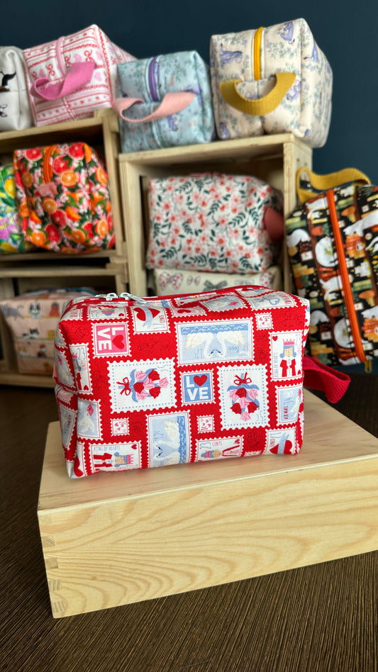 Love Stamps Cosmetic Pouch