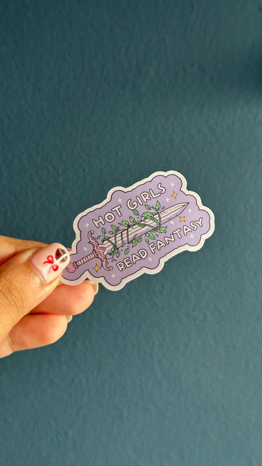 Hot Girls Read Fantasy Sticker