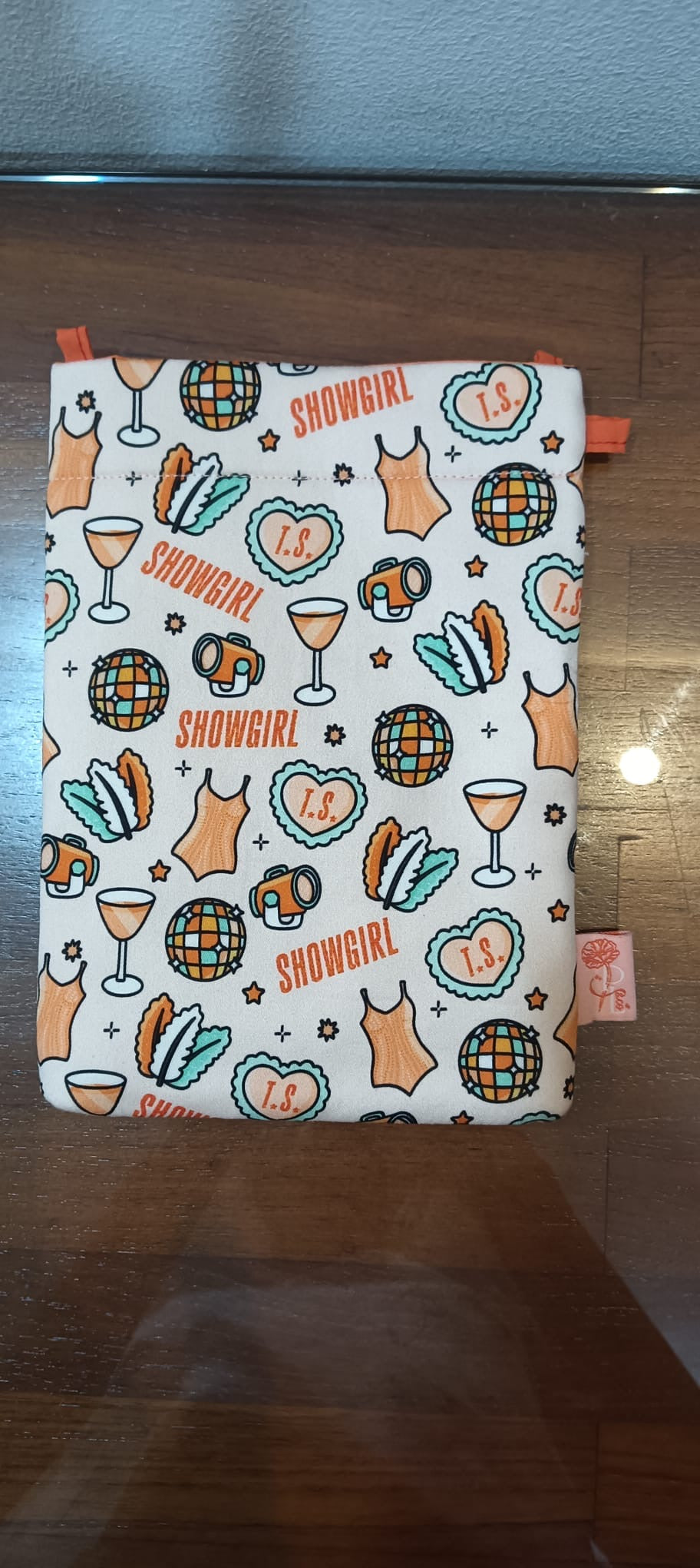 Orange showgirl Phone sling