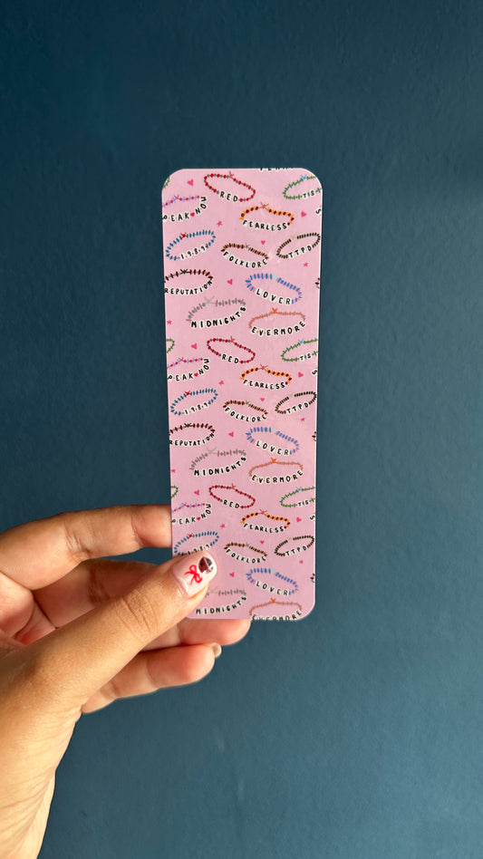 Swiftie Eras Friendship Bracelet Bookmark