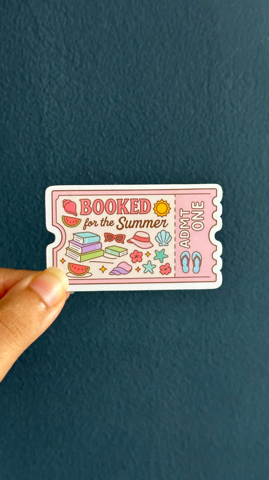 Booked for the Summer Coupon Sticker