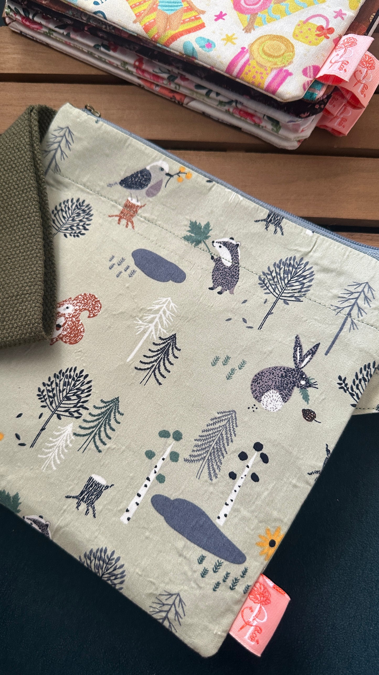 28/04 Poppy Bloom: Forest Friends Zip Pouch