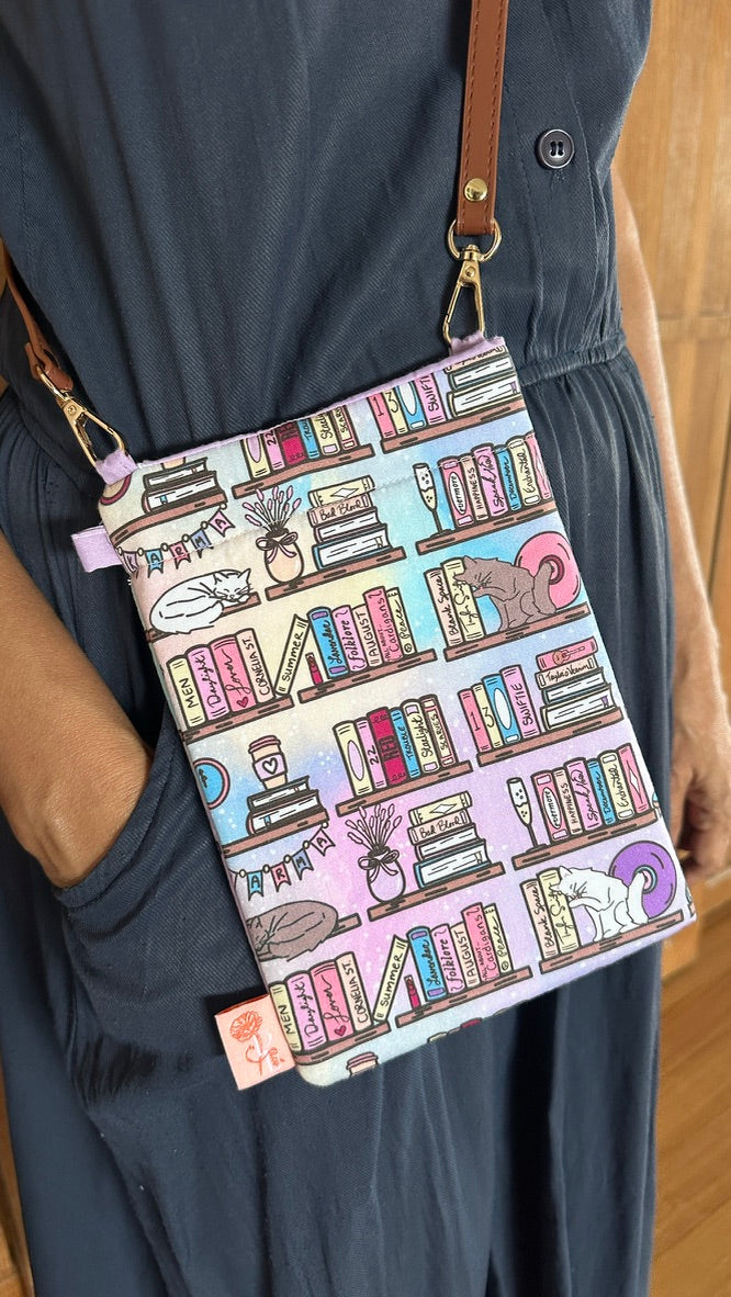 Swiftie Cat Bookshelf Phone Sling