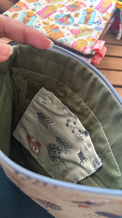 28/04 Poppy Bloom: Forest Friends Zip Pouch