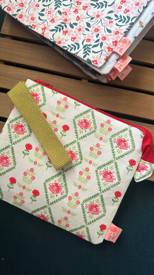 28/04 Poppy Bloom: Rosebound Library Zip Pouch