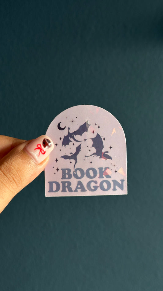 Book Dragon Sticker