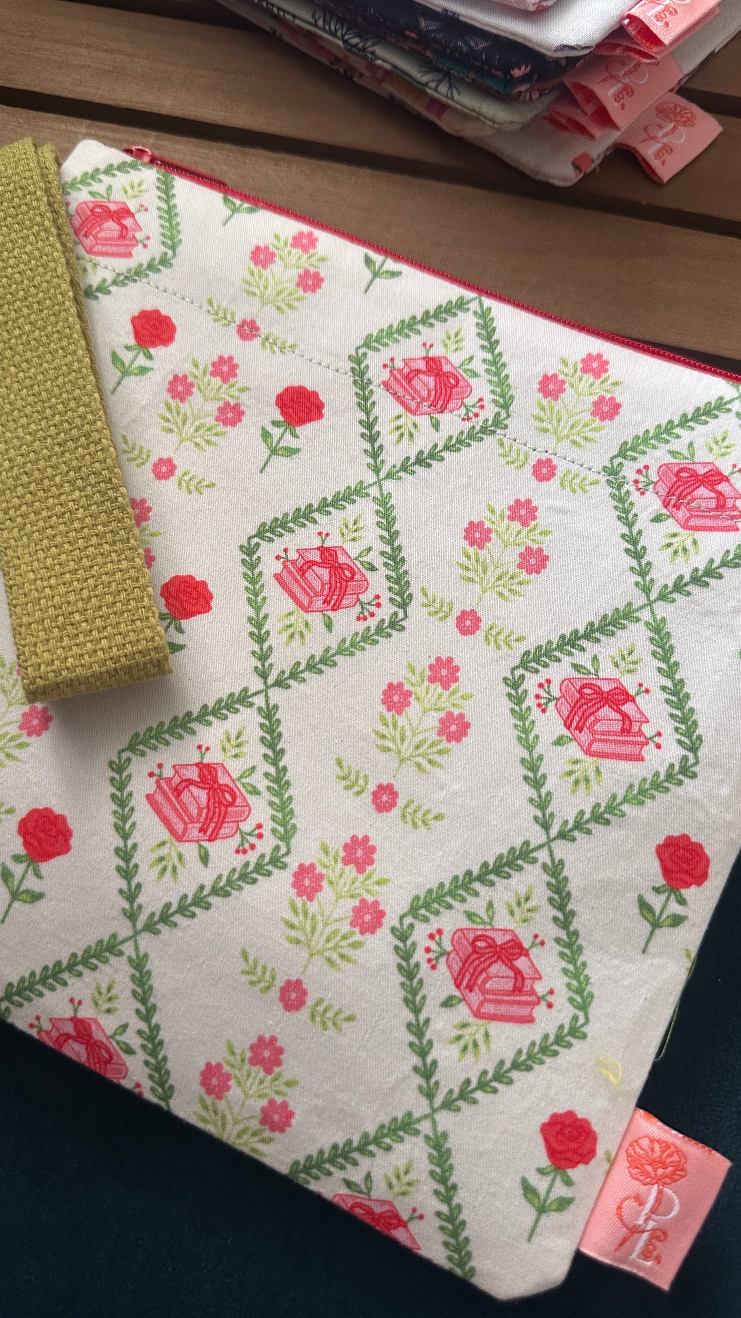 28/04 Poppy Bloom: Rosebound Library Zip Pouch