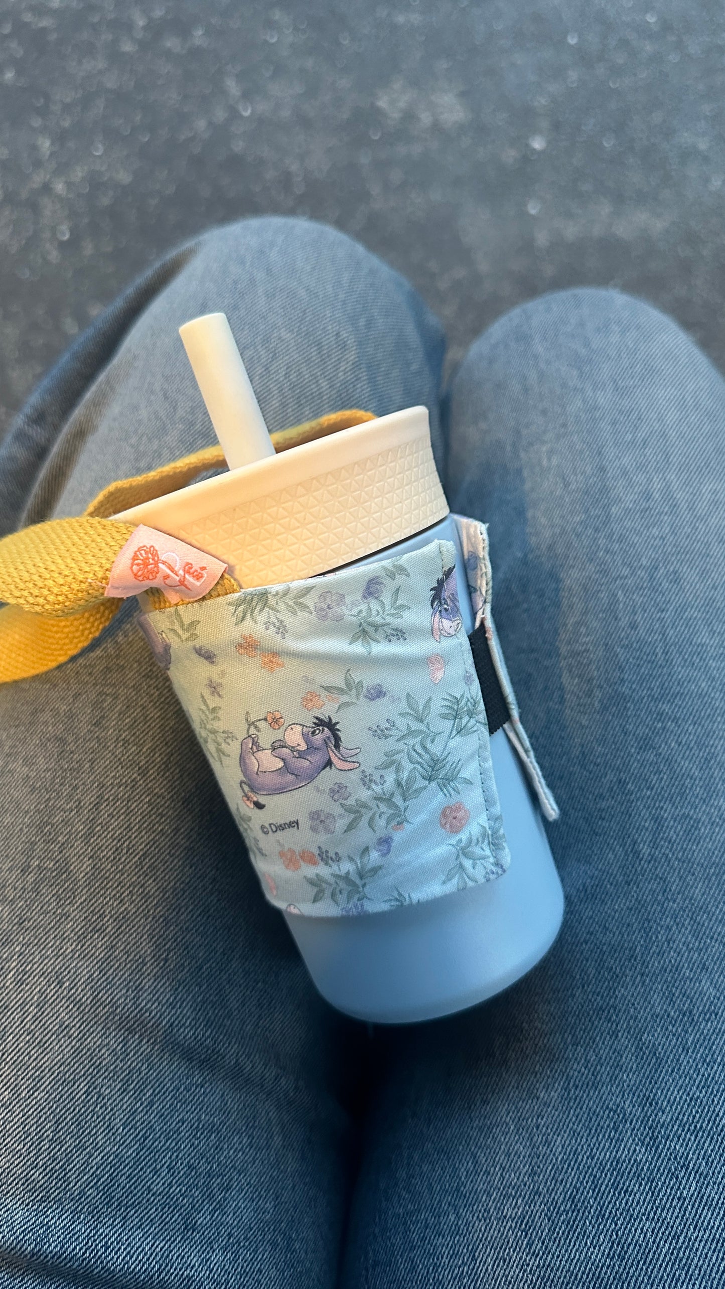 Purple Donkey/White Donkey Reversible Coffee Strap