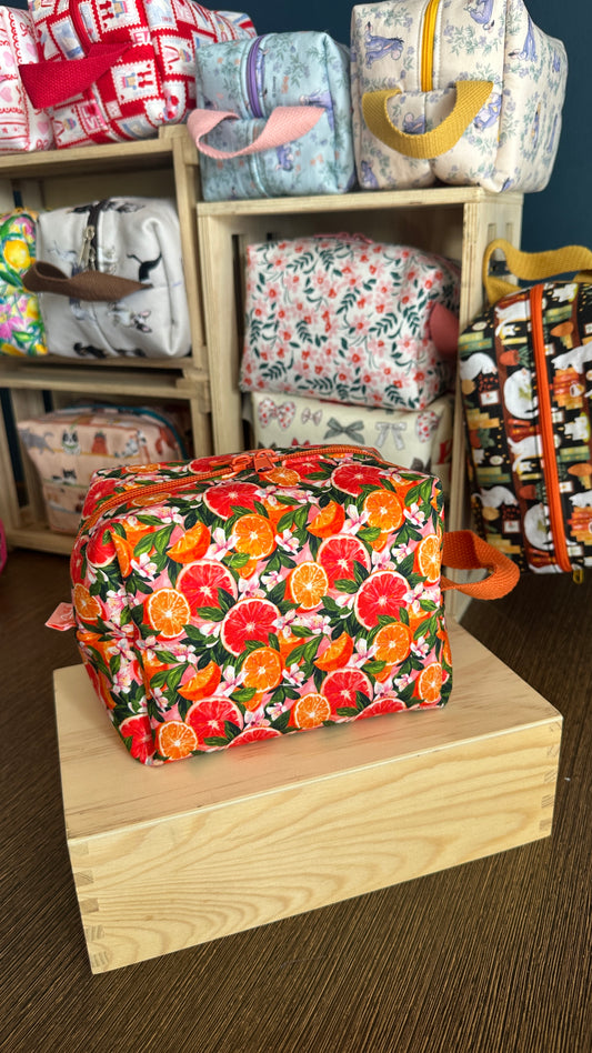 Citrus Orange Cosmetic Pouch