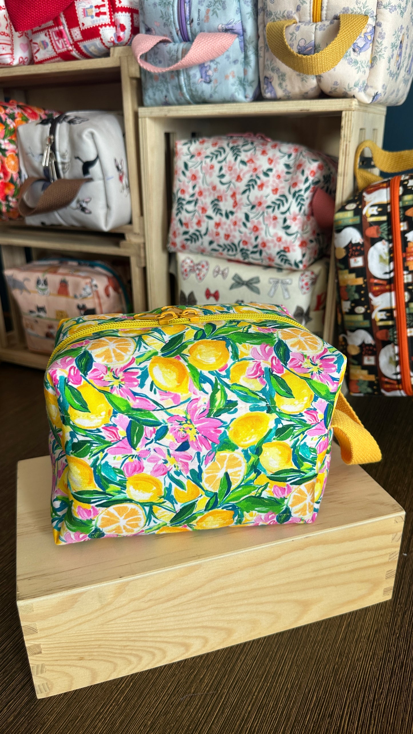 Citrus Lemon Cosmetic Pouch