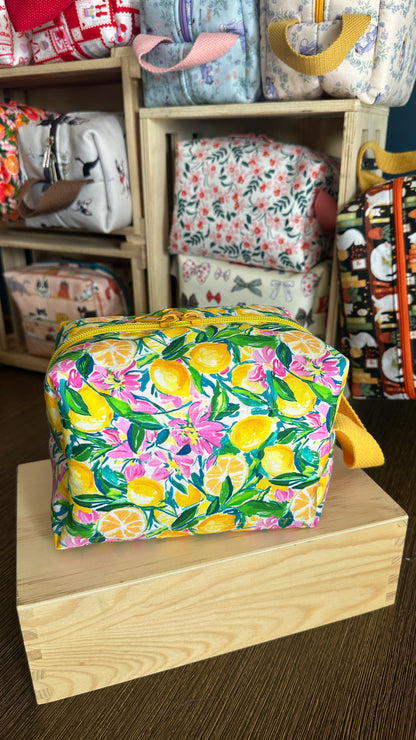 Citrus Lemon Cosmetic Pouch