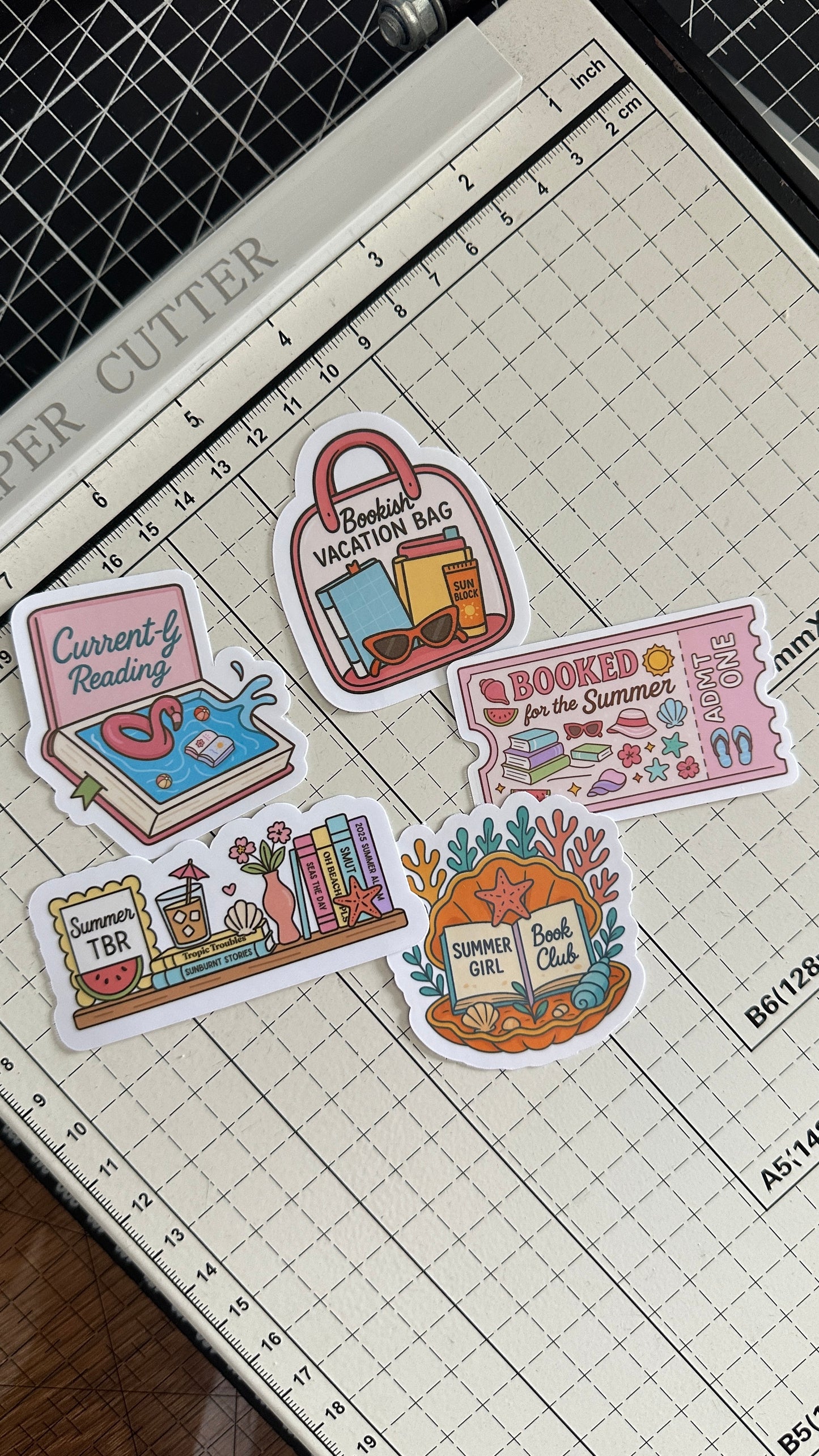 Summer TBR Bookshelf Sticker