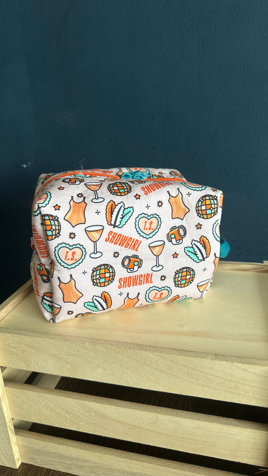 Orange Life of a Showgirl Cosmetic Pouch
