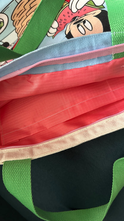 08/05 Poppy Blooms: MM Picnic Pillowcase Tote Bag