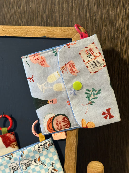 Merry Blue Xmas Poppy Pocket