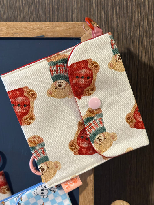 Xmas Bear Poppy Pocket