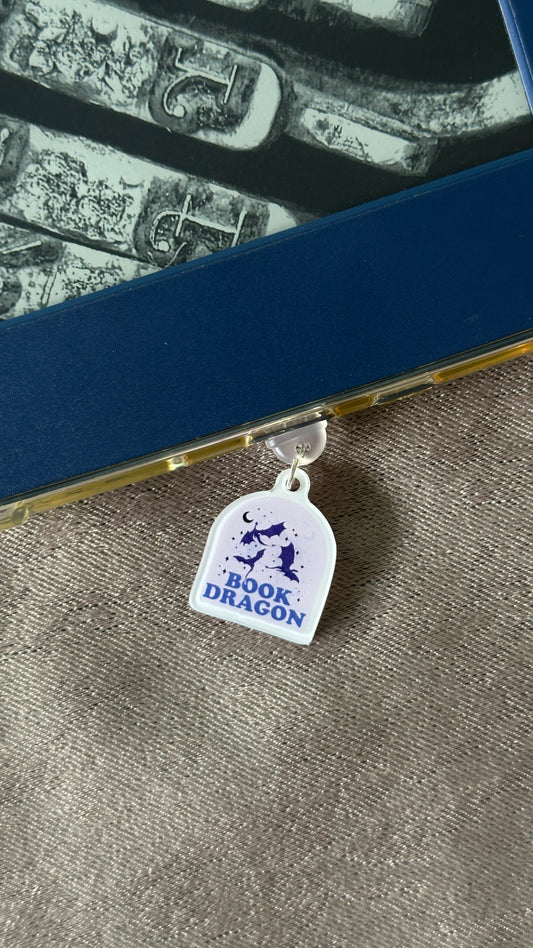 Book Dragon E-Reader Charm