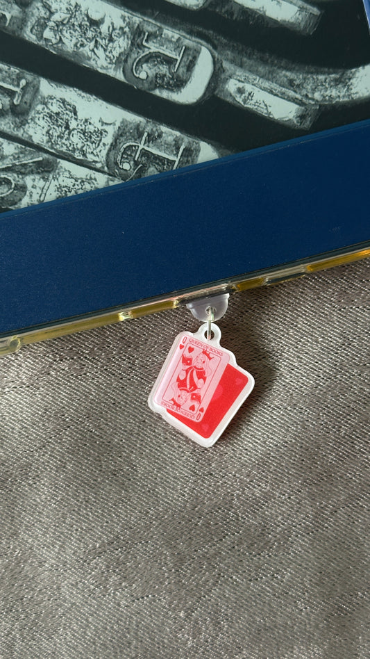 Queen of Books E-Reader Charm