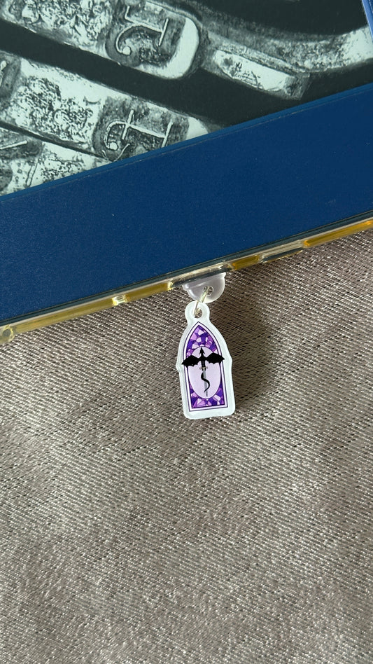 Dragon Stained Glass E-Reader Charm