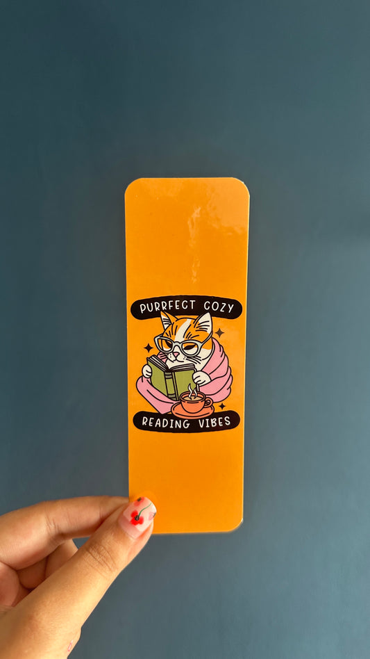 Purrfect Cozy Reading Vibes Bookmark