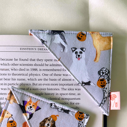 Howl-o-ween Fabric Bookmark Corner