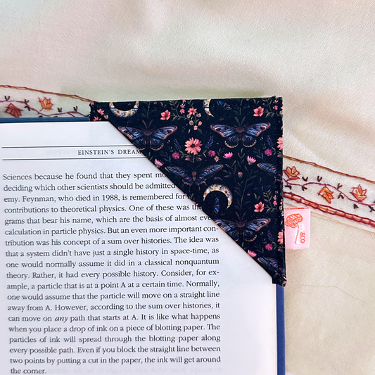 Black Butterfly Bookmark Corner